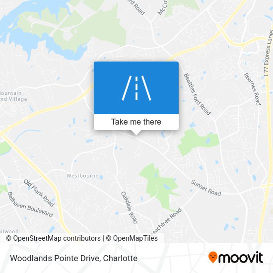 Mapa de Woodlands Pointe Drive
