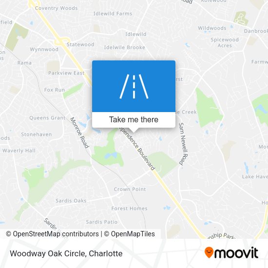 Mapa de Woodway Oak Circle