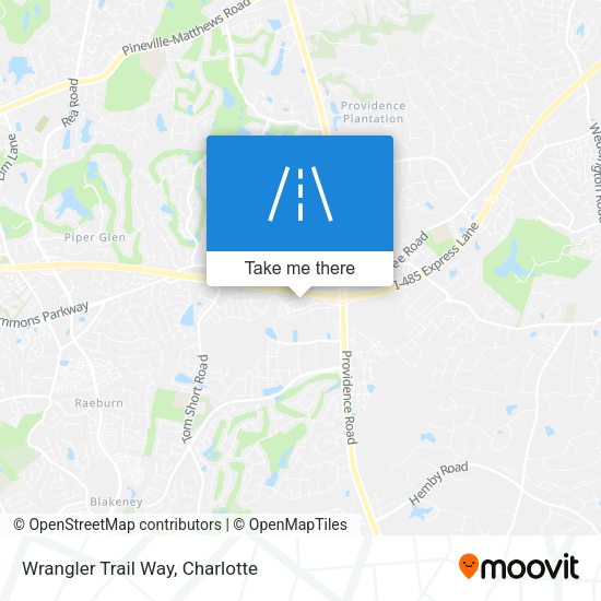 Wrangler Trail Way map