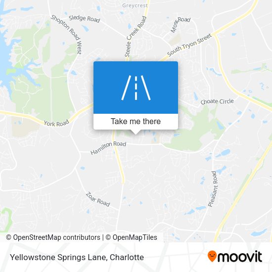 Yellowstone Springs Lane map