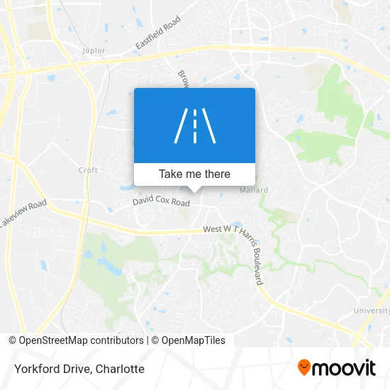 Yorkford Drive map