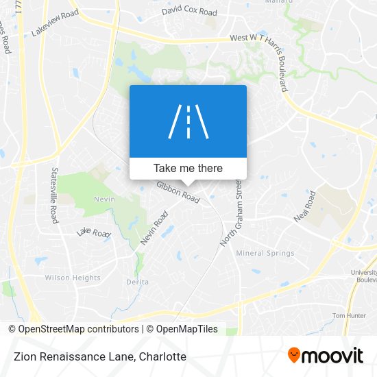 Zion Renaissance Lane map