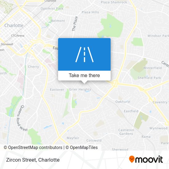 Mapa de Zircon Street