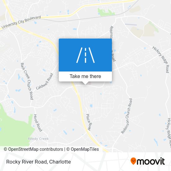 Rocky River Road map