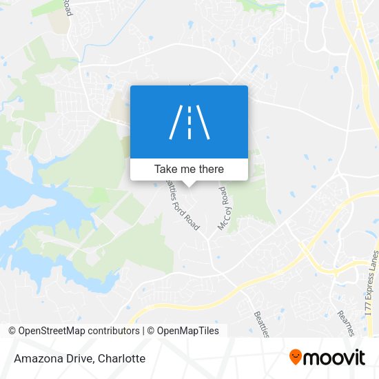 Amazona Drive map