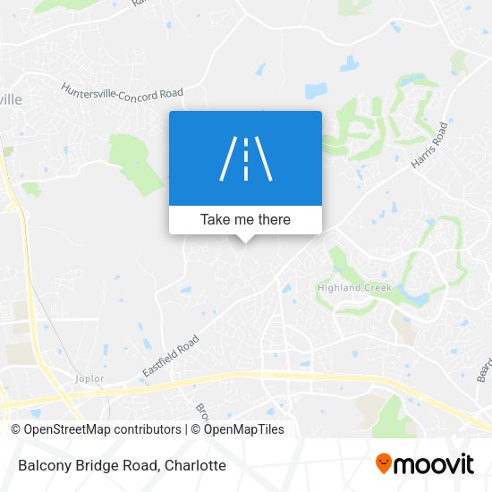 Mapa de Balcony Bridge Road
