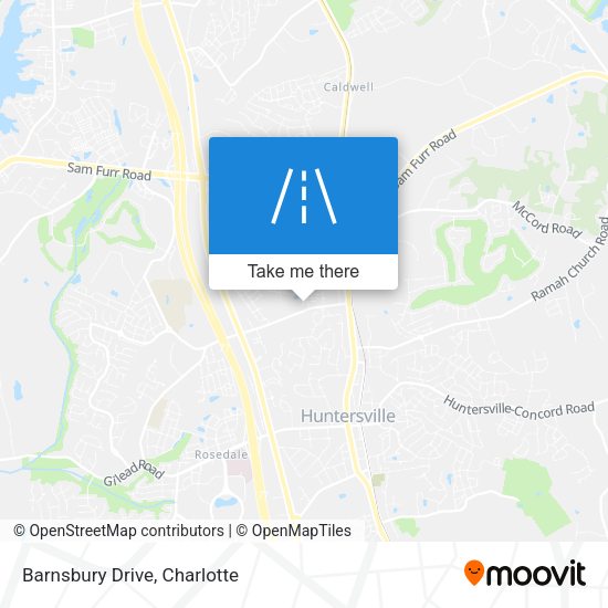 Mapa de Barnsbury Drive