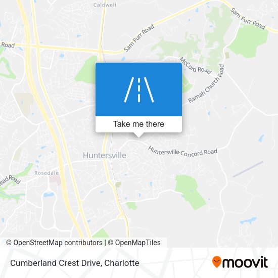 Cumberland Crest Drive map