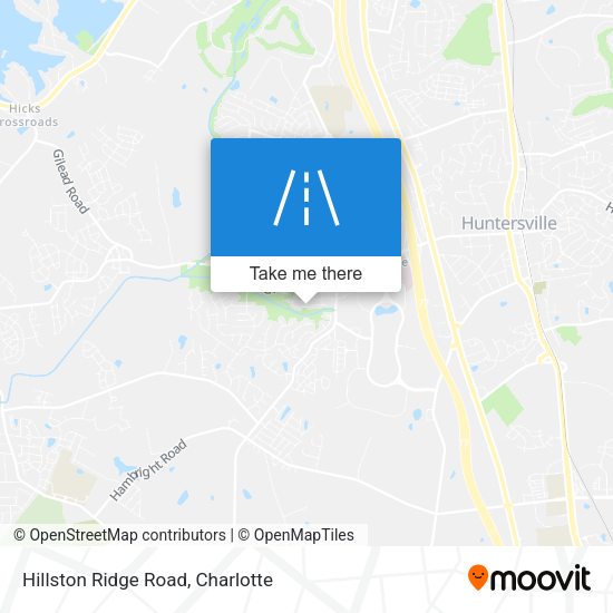 Hillston Ridge Road map