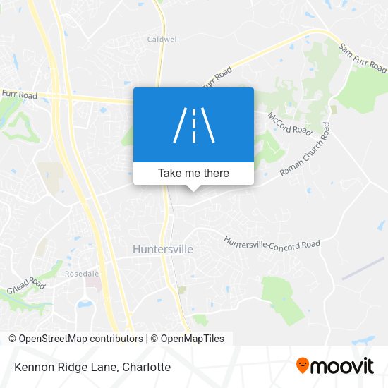 Kennon Ridge Lane map