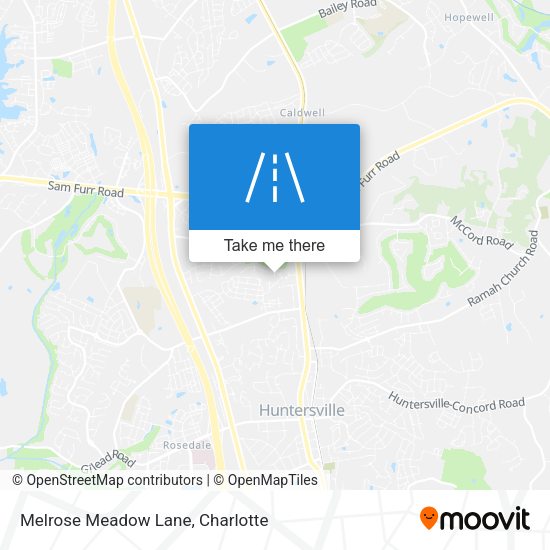 Mapa de Melrose Meadow Lane