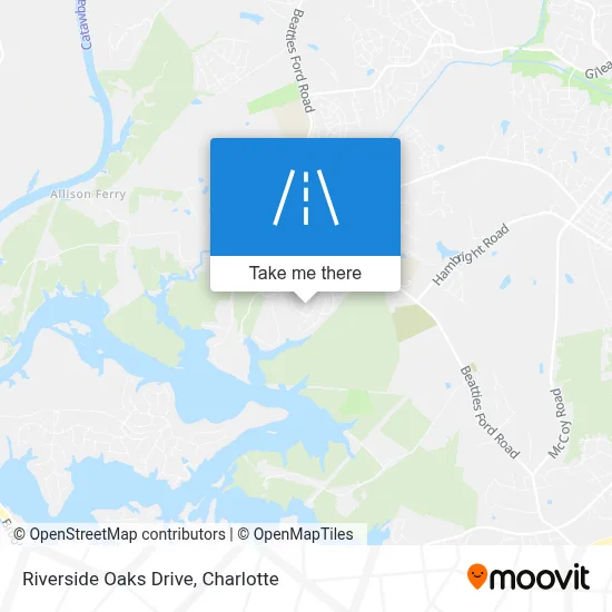 Riverside Oaks Drive map