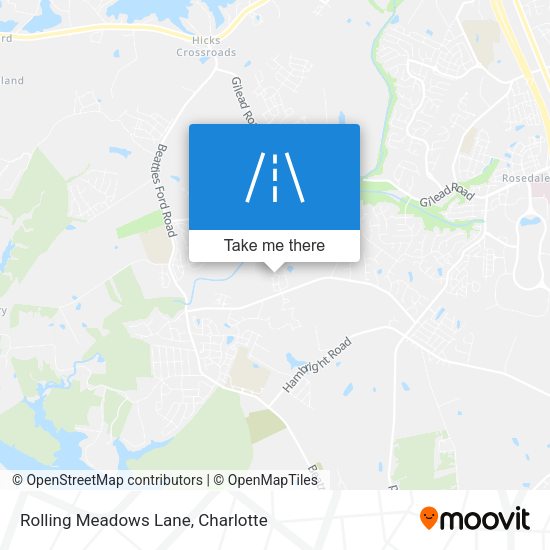 Rolling Meadows Lane map