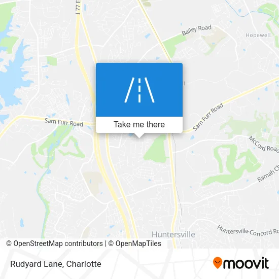 Rudyard Lane map
