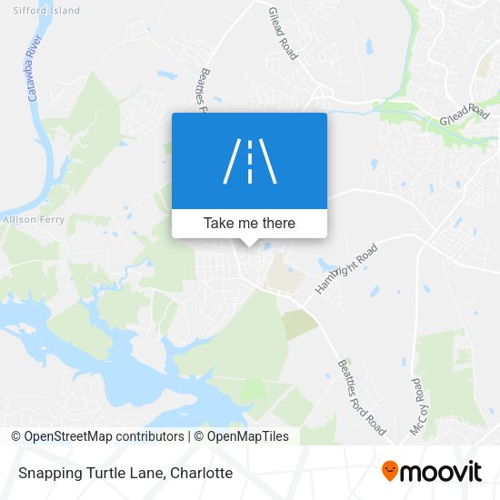 Snapping Turtle Lane map
