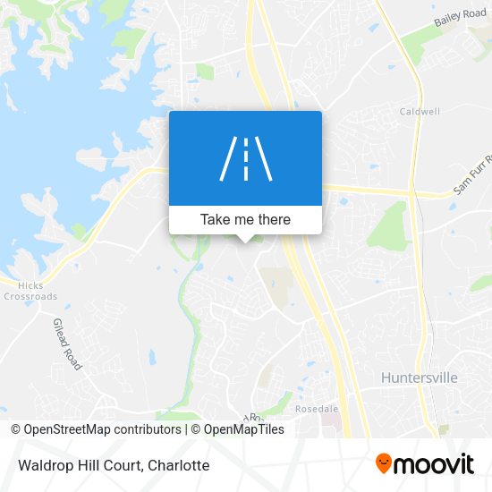 Waldrop Hill Court map
