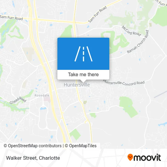 Walker Street map