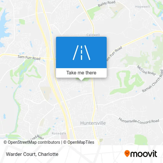 Warder Court map