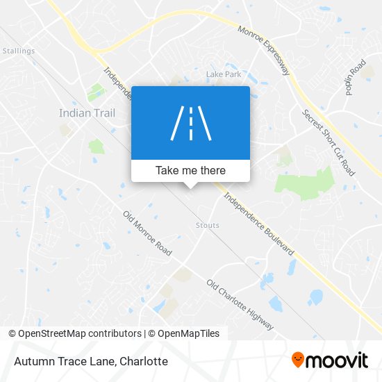 Autumn Trace Lane map