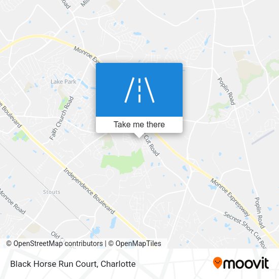 Black Horse Run Court map