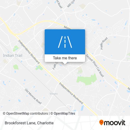 Brookforest Lane map