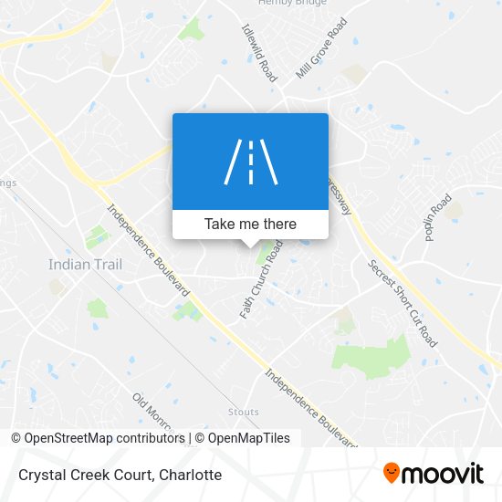 Crystal Creek Court map