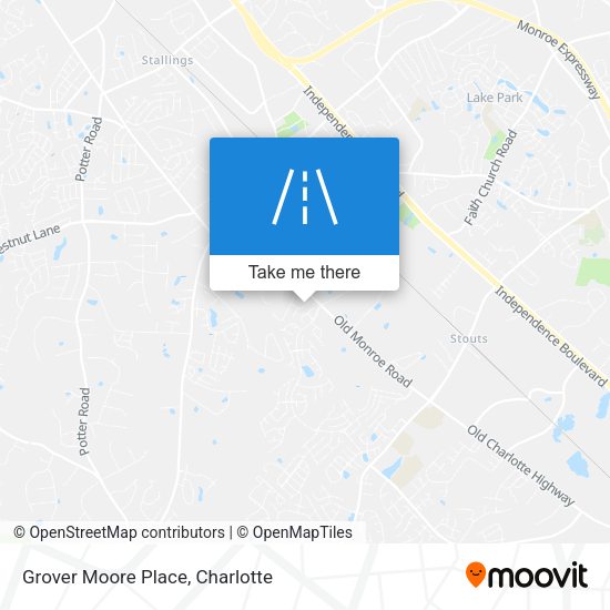 Grover Moore Place map
