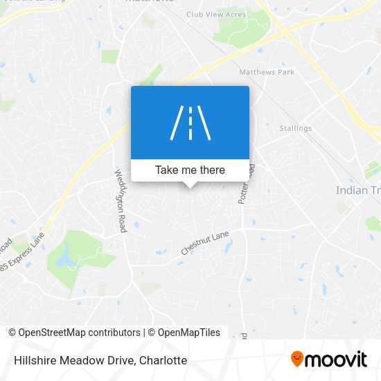 Hillshire Meadow Drive map
