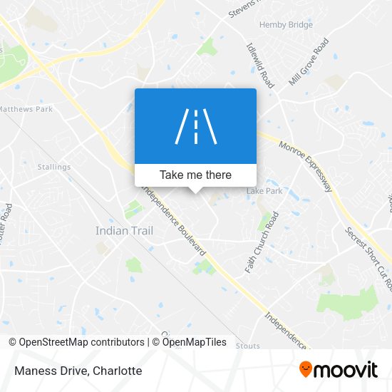 Maness Drive map