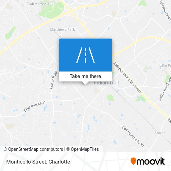 Mapa de Monticello Street