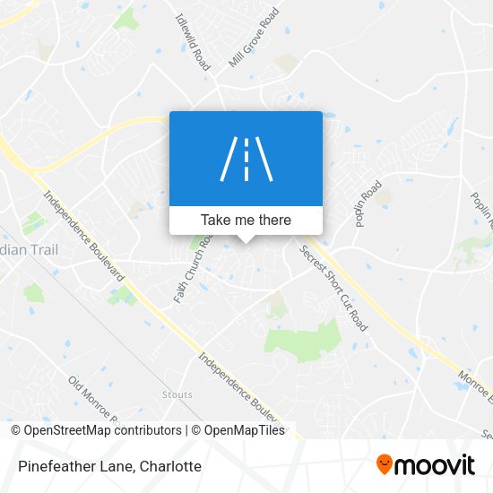Pinefeather Lane map