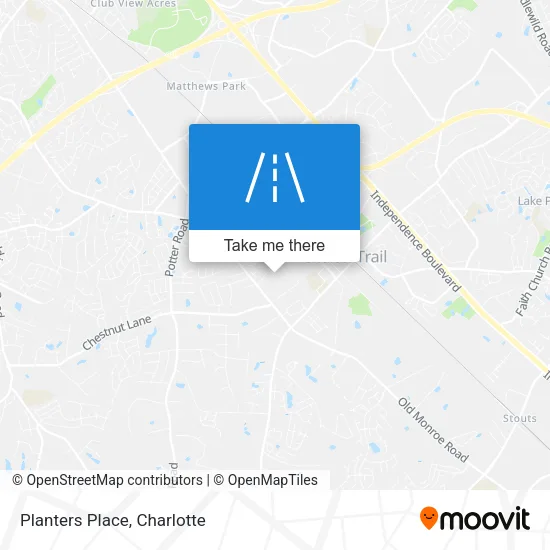 Planters Place map