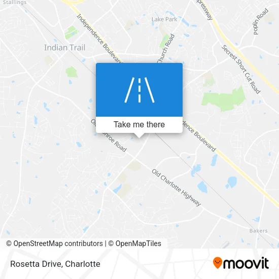 Rosetta Drive map