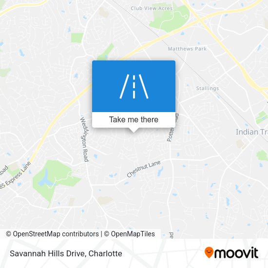 Savannah Hills Drive map