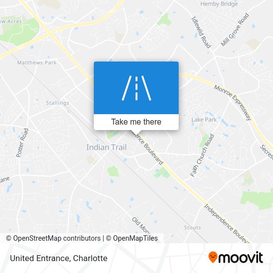 Mapa de United Entrance