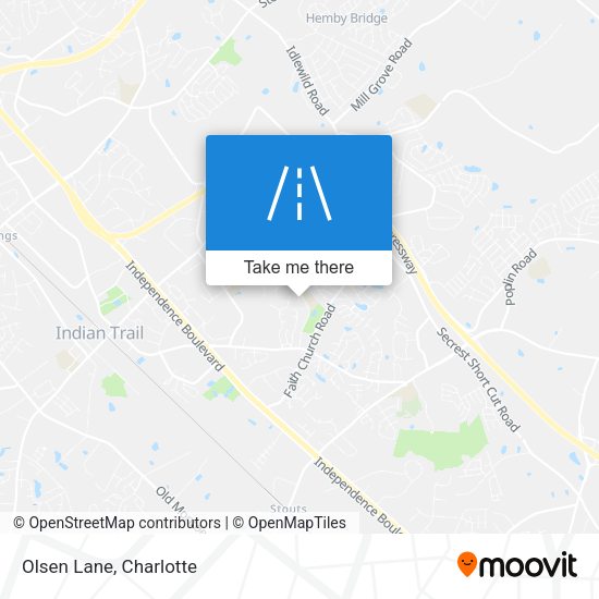 Mapa de Olsen Lane