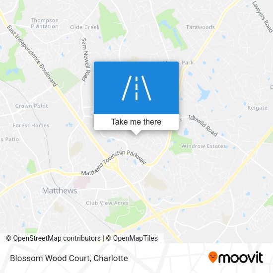 Mapa de Blossom Wood Court