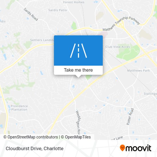 Mapa de Cloudburst Drive