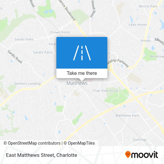 East Matthews Street map