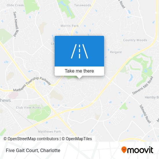 Mapa de Five Gait Court