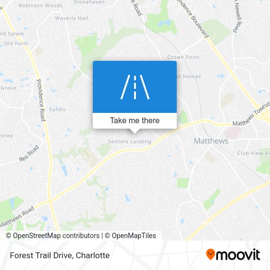 Forest Trail Drive map