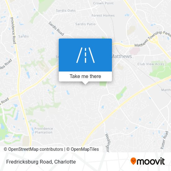 Fredricksburg Road map