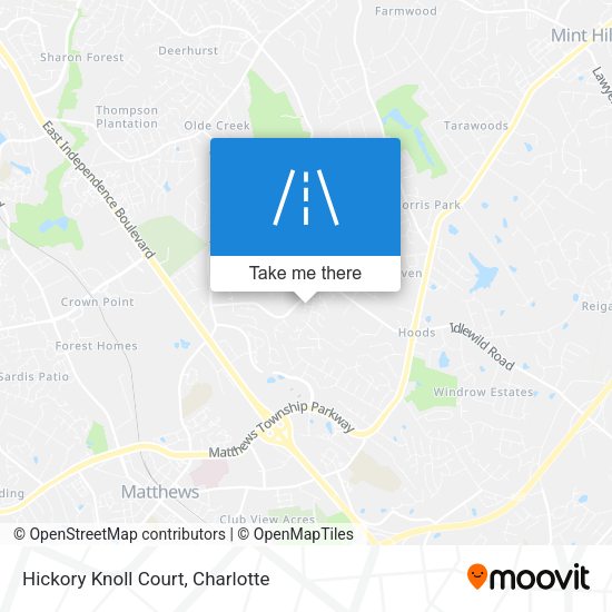 Mapa de Hickory Knoll Court