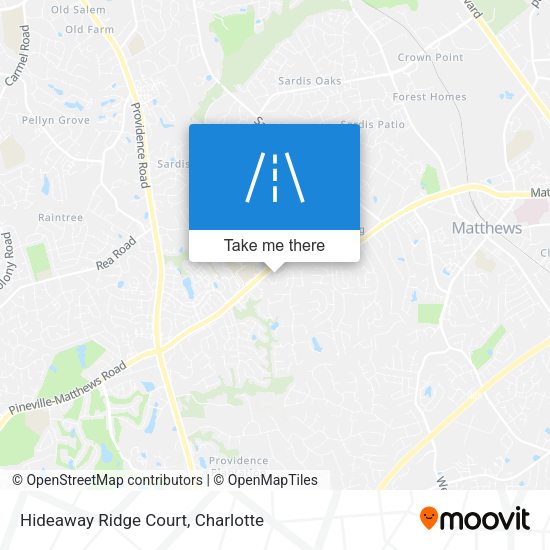 Hideaway Ridge Court map