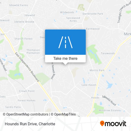 Hounds Run Drive map