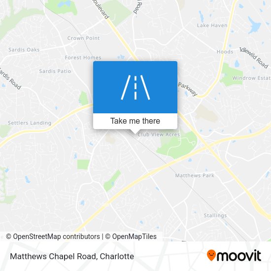 Matthews Chapel Road map