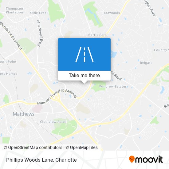 Mapa de Phillips Woods Lane