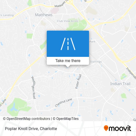 Mapa de Poplar Knoll Drive