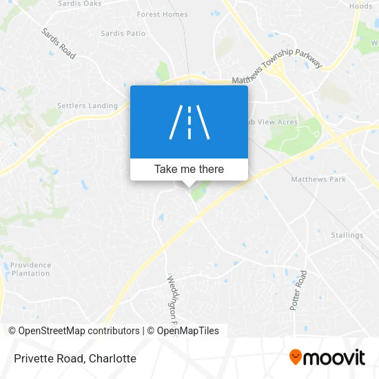Privette Road map