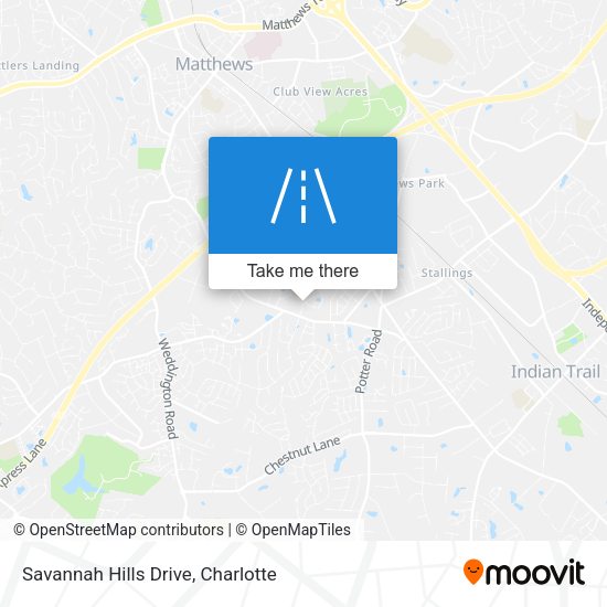 Savannah Hills Drive map
